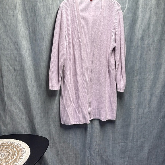 Joe fresh Lavender Open-Front Cardigan Sweater size 1X - Picture 2 of 8
